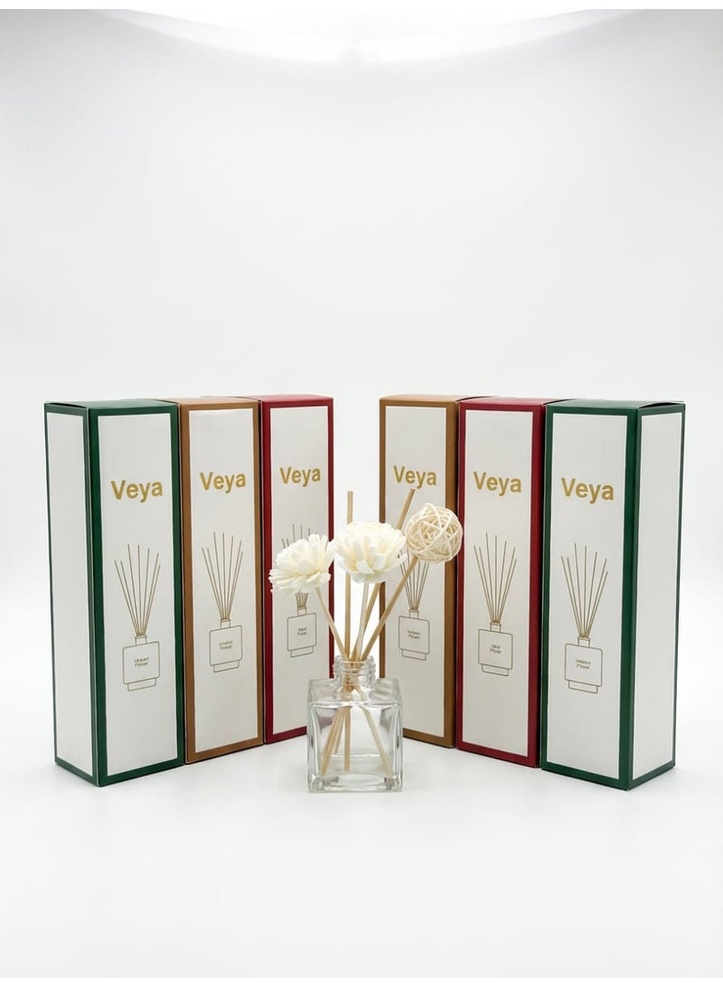 ڤيا فواحة أعواد عطرية فيا من 6 قطع – روز وجاردينيا ولافندر – 50 مل – مجموعة 6 قطع - Image 1